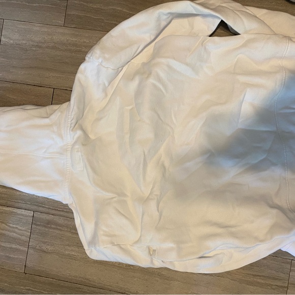 AEROPOSTALE  Small (m) Women Aero Drawstring Pullover Hoodie Soft White New York - Picture 4 of 4